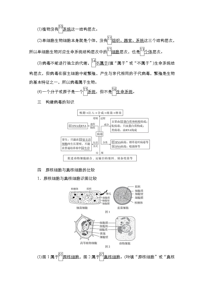 2021高三统考人教生物一轮（经典版）学案：必修1第1单元　第1讲　走近细胞第3页