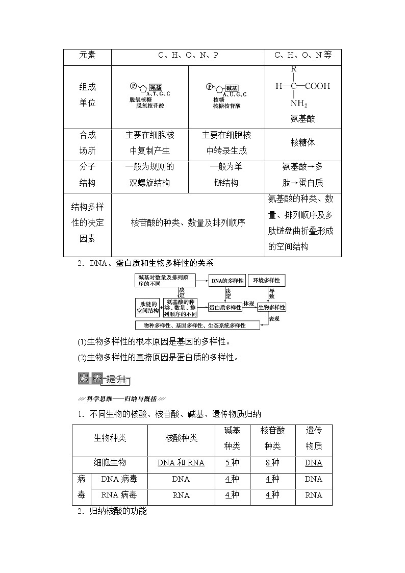 2021版新高考生物培优大一轮复习讲义：必修1第1单元第4讲核酸、糖类和脂质03