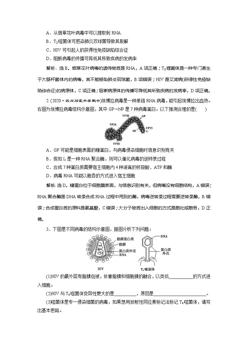 2021版新高考选考生物一轮复习通用版学案：第3讲　多种多样的细胞第2页