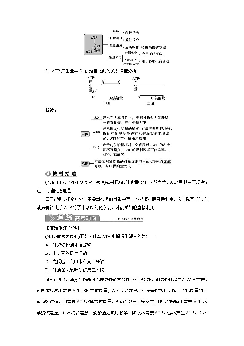 2021版新高考选考生物一轮复习通用版学案：第8讲　ATP及其主要来源——细胞呼吸02