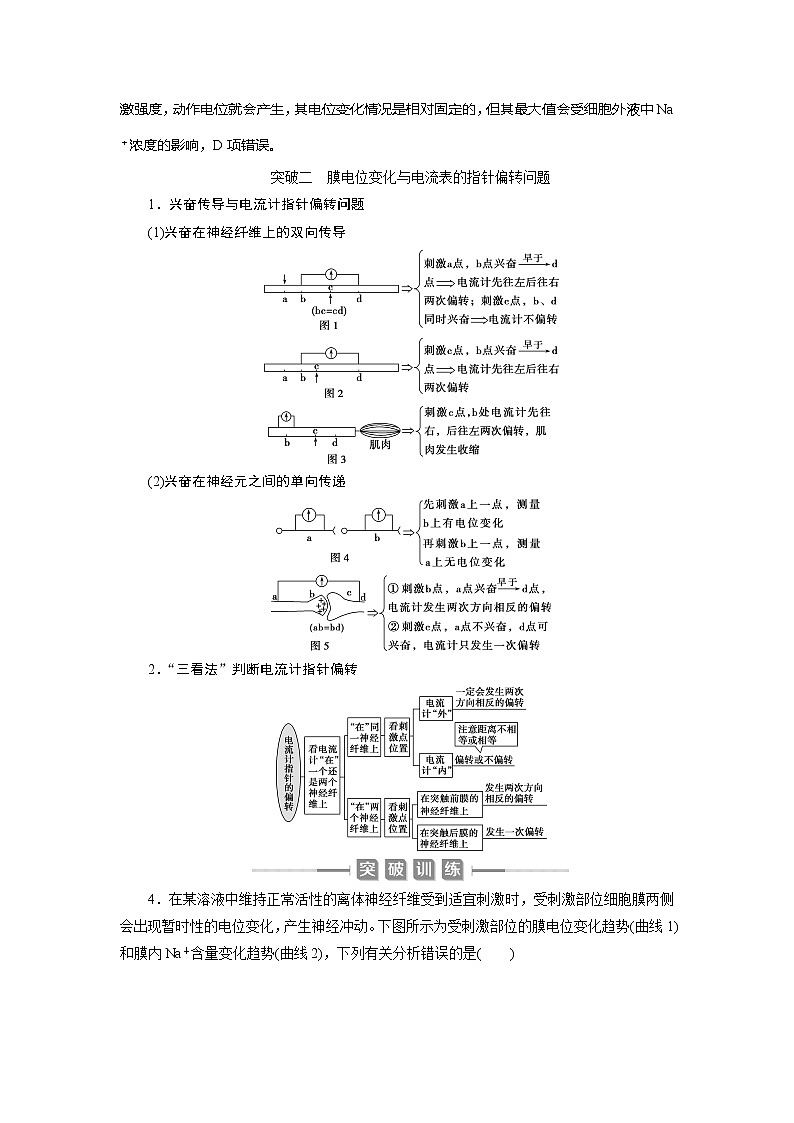 2021版新高考选考生物一轮复习通用版学案：加强提升课（6）　膜电位测定及相关的实验探究　高效作业知能提升03