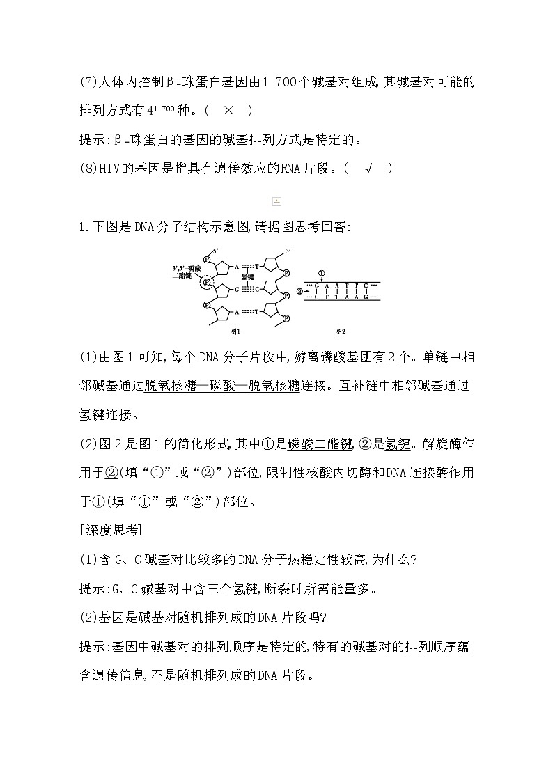 2021高考生物人教版一轮教师用书第六单元第18讲　DNA的结构、复制与基因的本质03