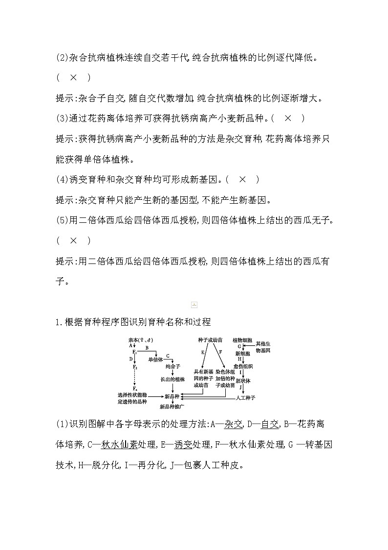 2021高考生物人教版一轮教师用书第七单元第23讲　从杂交育种到基因工程第3页