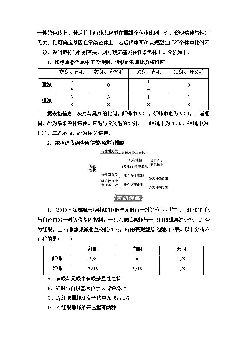 2021版高考生物（苏教版）一轮复习学案：必修2第5单元素养加强课5　基因在染色体上位置的判断与探究02