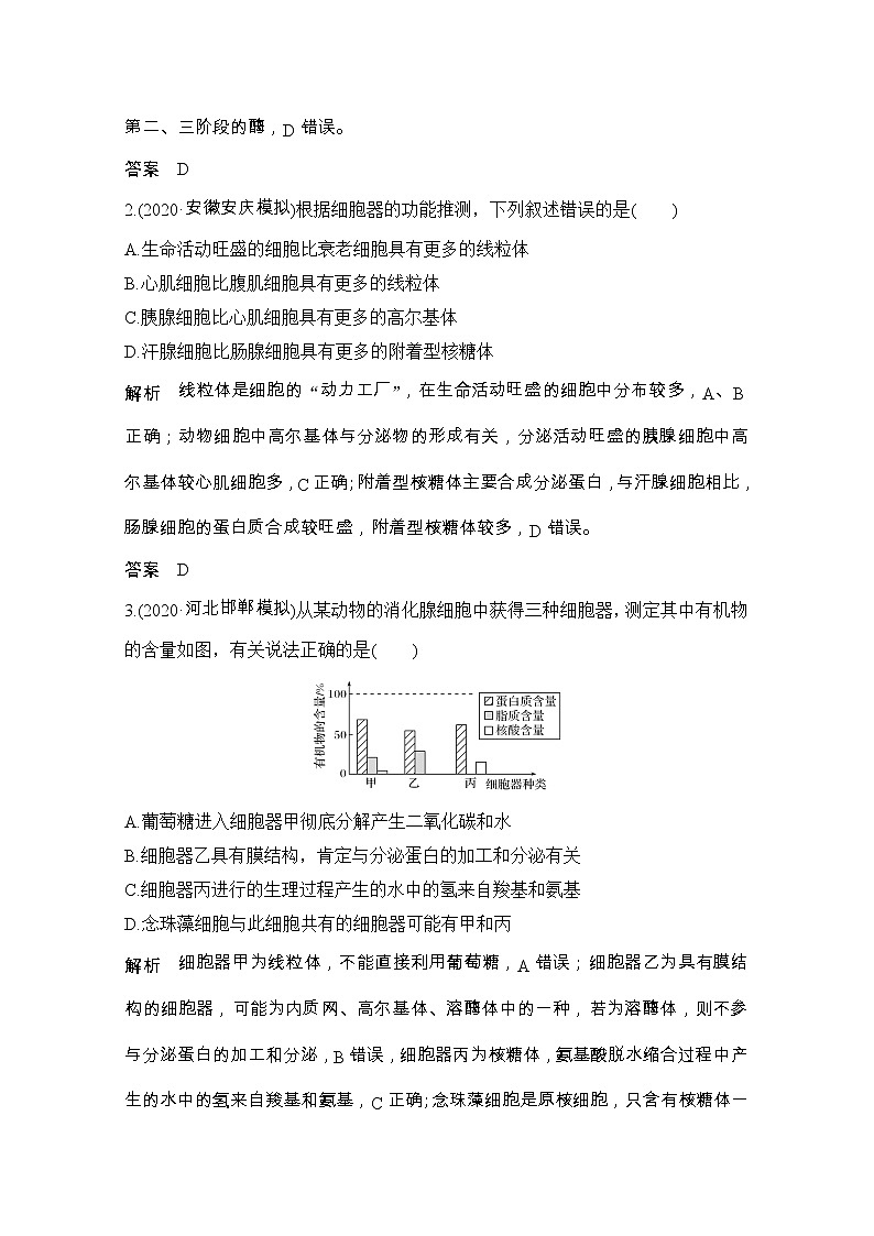 2021版高考生物突破大一轮新高考苏教版讲义：第二单元亮剑高考2细胞结构与功能的统一性（结构与功能观）第2页