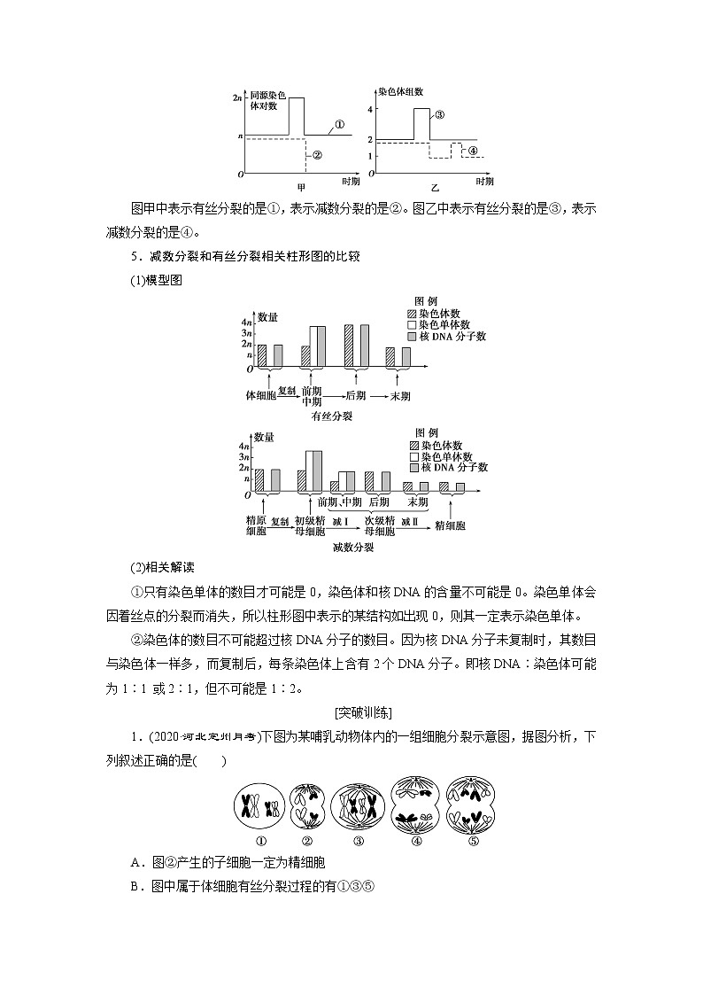 2021版高考生物（人教版）一轮复习学案：第四单元　加强提升课（3）　减数分裂与有丝分裂、可遗传变异、DNA复制的关系第3页