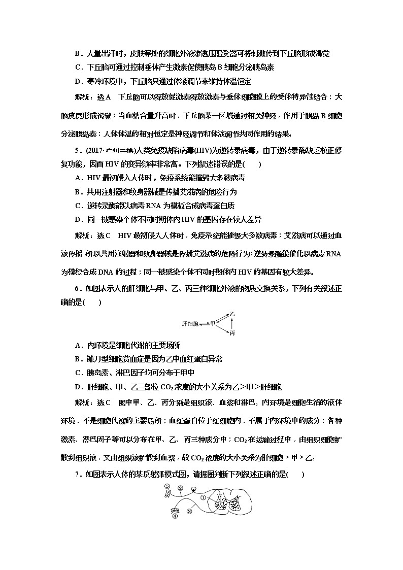 2019届高考生物一轮单元综合检测5 (含解析)02