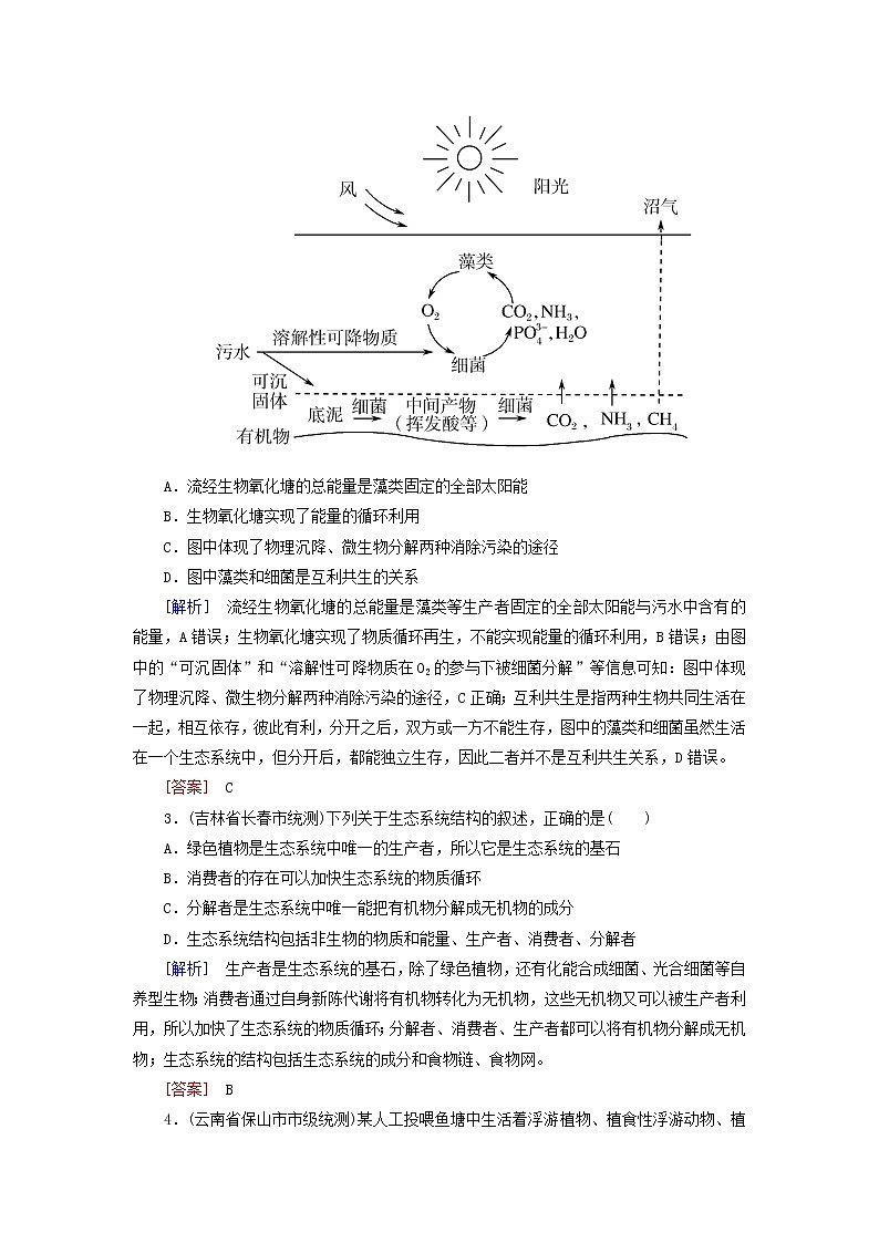 2019高考生物二轮复习第15讲《生态系统的结构和功能》专题跟踪训练(含解析)02