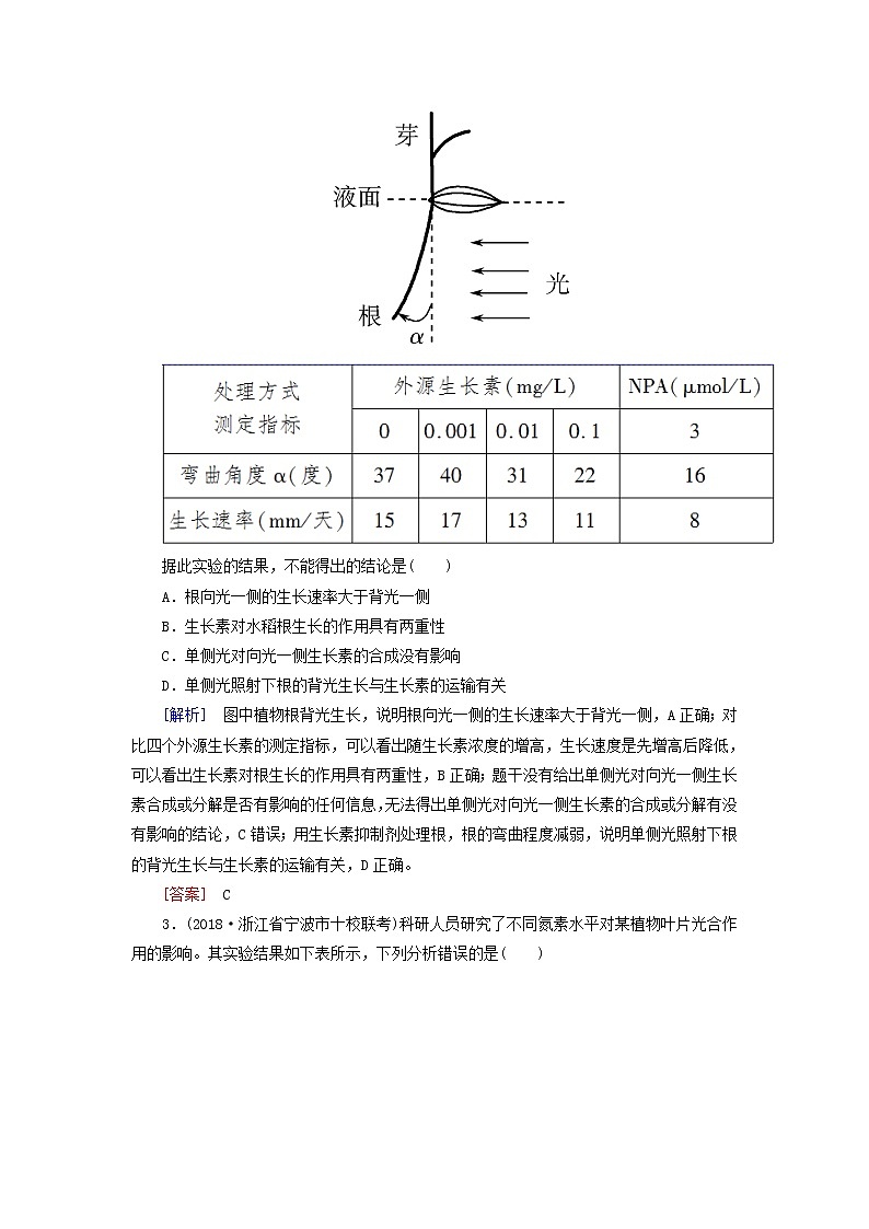 2019年高考生物二轮专题训练：第18讲 实验设计与科学探究（含解析）02