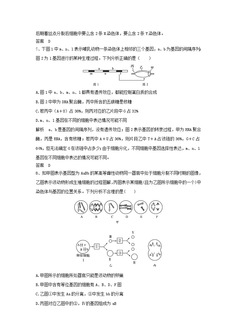 2019年高考生物一轮复习基础夯实练8（含解析）第3页