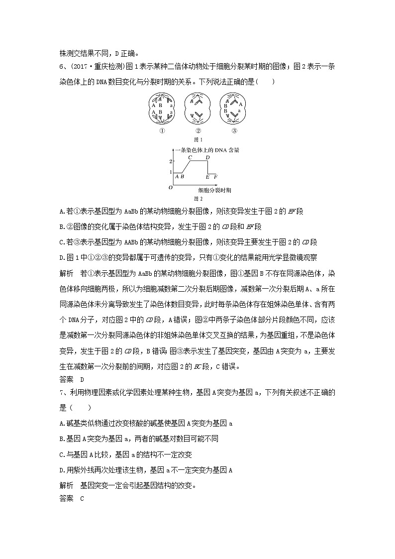 2019年高考生物一轮复习基础夯实练11（含解析）第3页