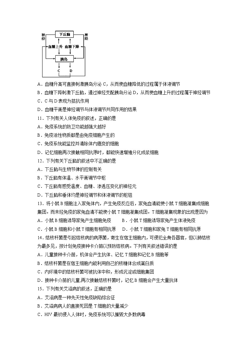 【生物】黑龙江省哈尔滨师范大学附属中学2018-2019学年高二上学期期中考试（理）试题03