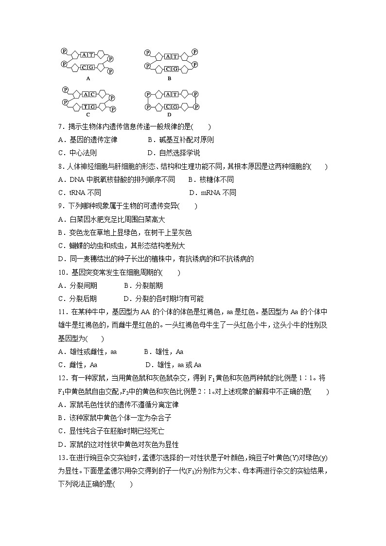 【生物】江西省吉安县第三中学、安福二中2018-2019学年高二上学期期中联考试题第2页