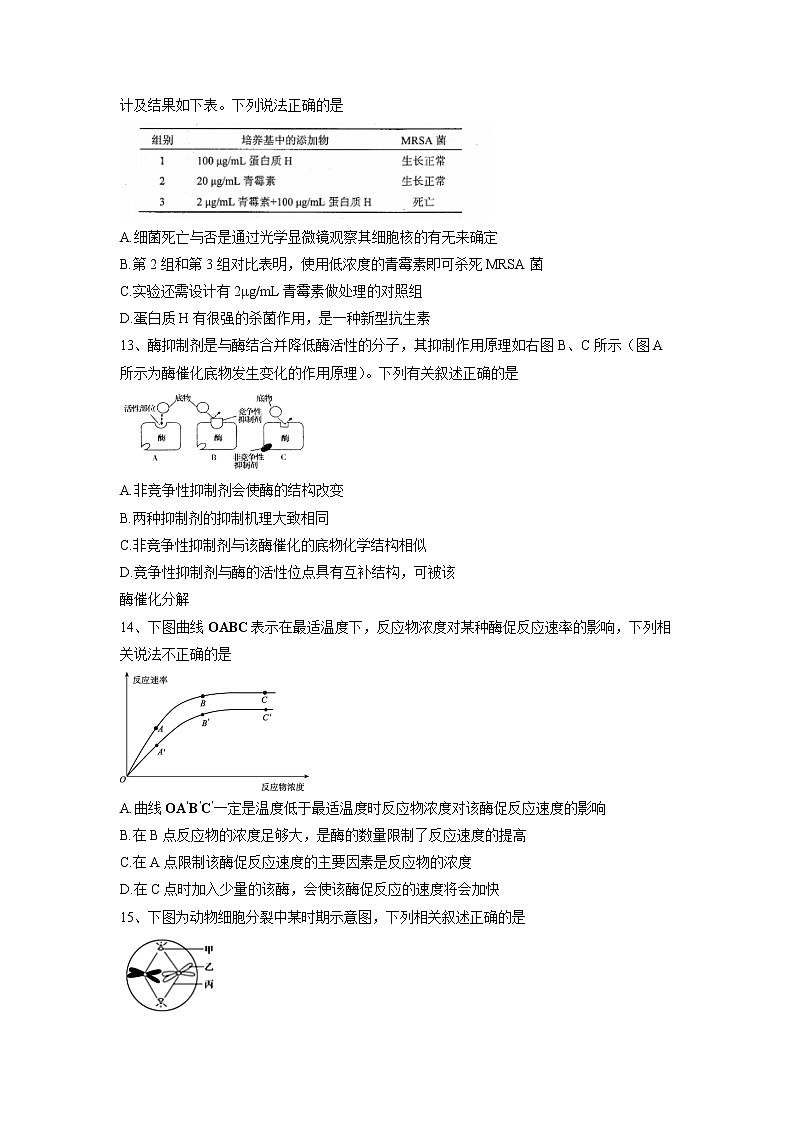 【生物】甘肃省兰州第一中学2018-2019学年高二上学期期中考试（理）试题03