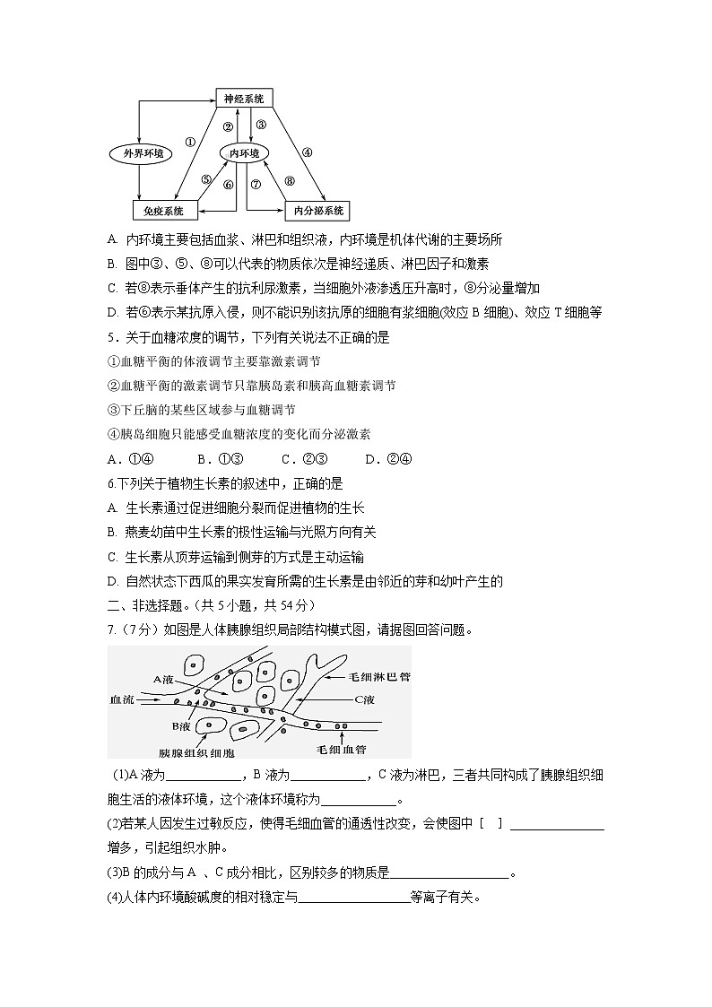 【生物】广东省惠州市惠东县燕岭学校2018-2019学年高二上学期期中考试试题第2页