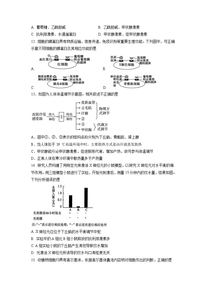 【生物】广东省汕头市金山中学2018-2019学年高二上学期期中考试03