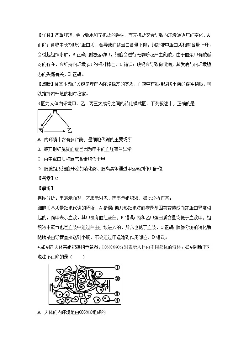 【生物】黑龙江省牡丹江市第一高级中学2018-2019学年高二上学期期中考试（理科）试题（解析版）02