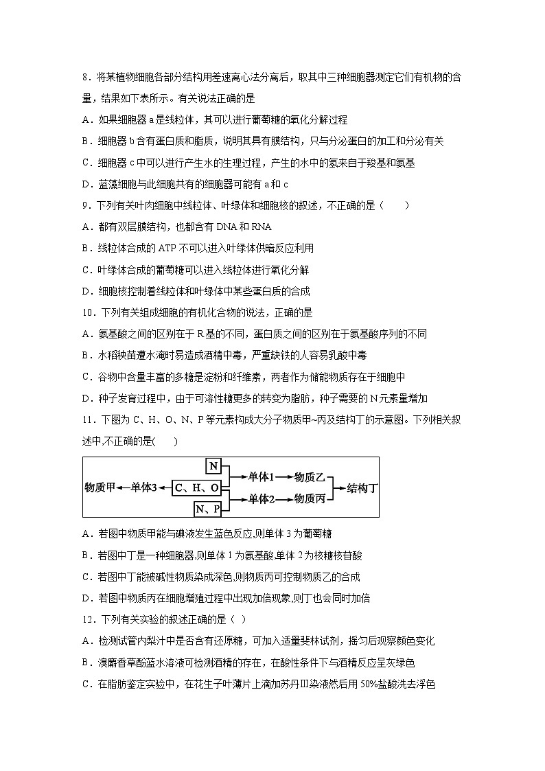 【生物】辽宁省沈阳铁路实验中学2018-2019学年高二6月月考试题（解析版）第3页