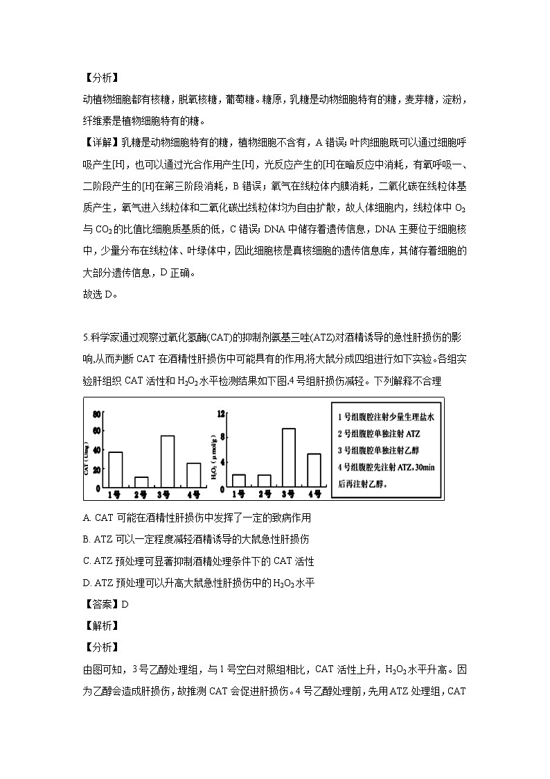 【生物】江西省临川二中、临川二中实验学校2018-2019学年高二下学期第三次联考试题（解析版）03