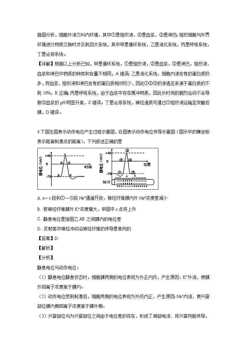 【生物】江西省南昌市第二中学2018-2019学年高二下学期第二次月考试题（解析版）03