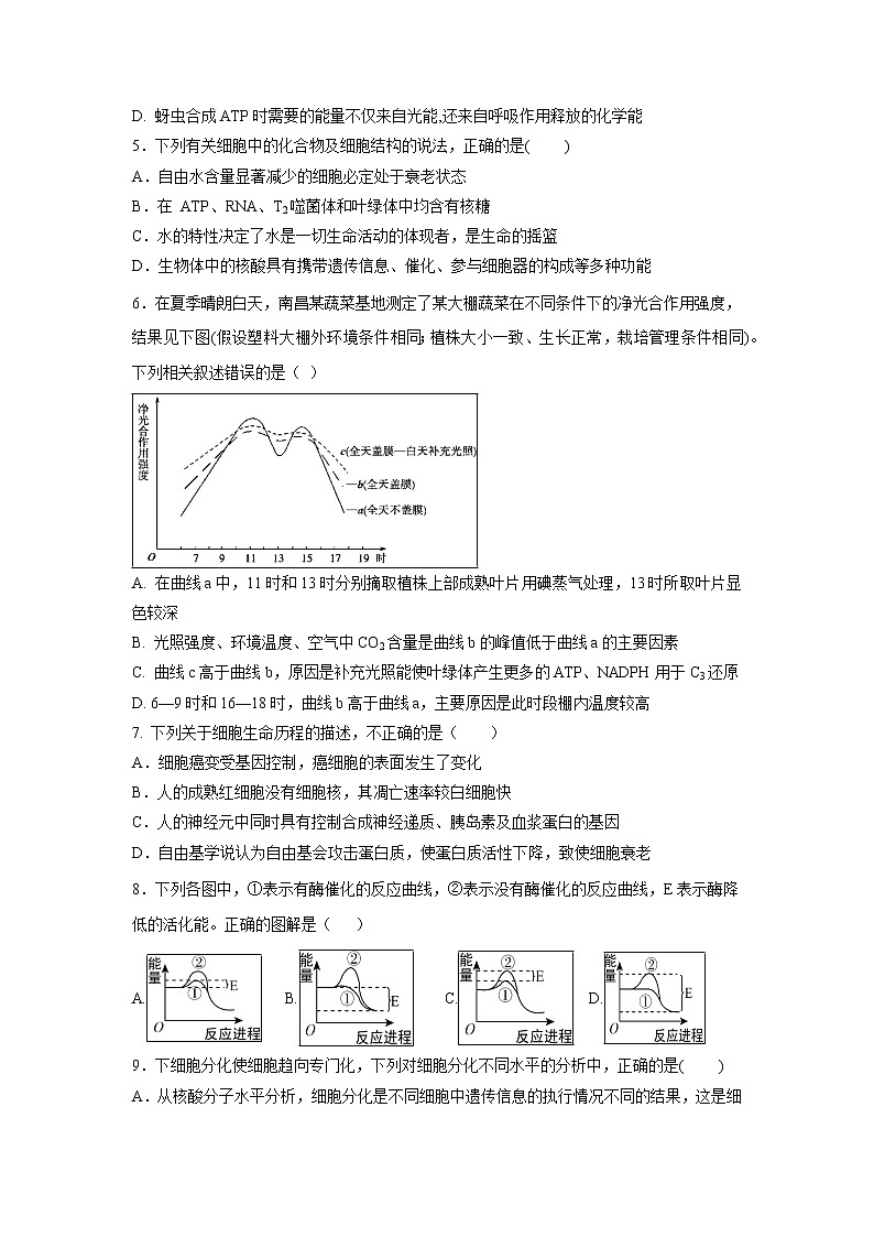 【生物】江西省南康中学、于都中学2018-2019学年高二下学期第三次月考试题02
