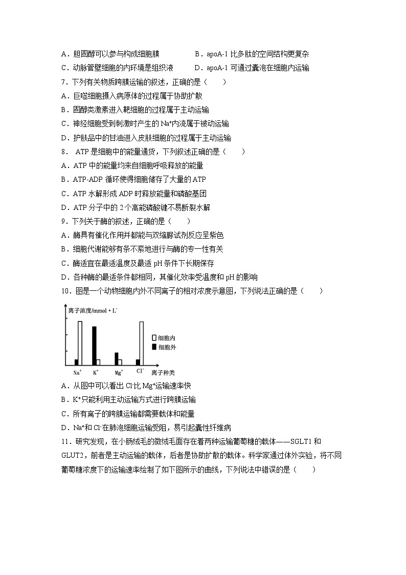 【生物】河南省鹤壁市淇滨高级中学2018-2019学年高二下学期第四次月考试题02