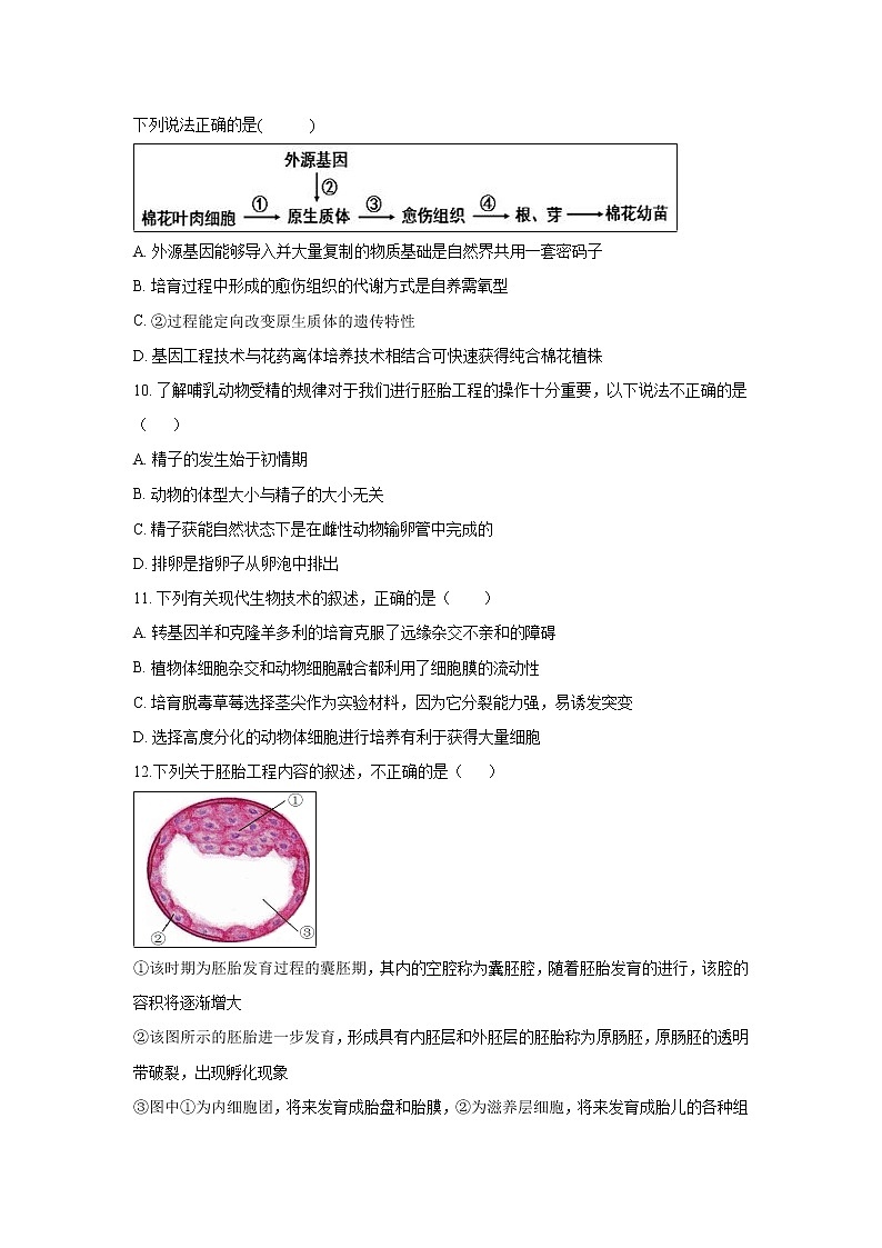 【生物】黑龙江省牡丹江市第一高级中学2018-2019学年高二4月月考试题03