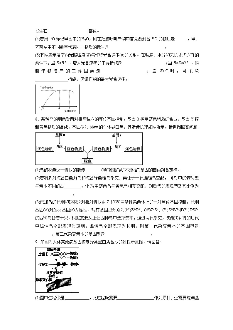 【生物】广东省江门市第二中学2018-2019学年高二5月月考（理）试题03
