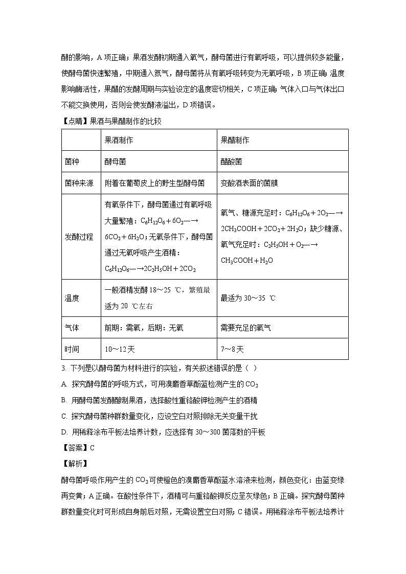 【生物】贵州省思南中学2018-2019学年高二下学期3月月考试题（解析版）02