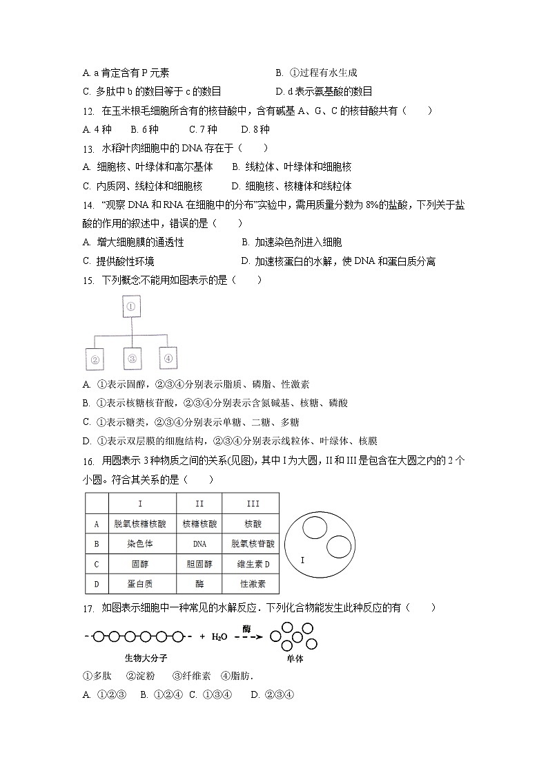 【生物】天津市南开区南大奥宇培训学校2018-2019学年高二上学期第一次月考试题第3页