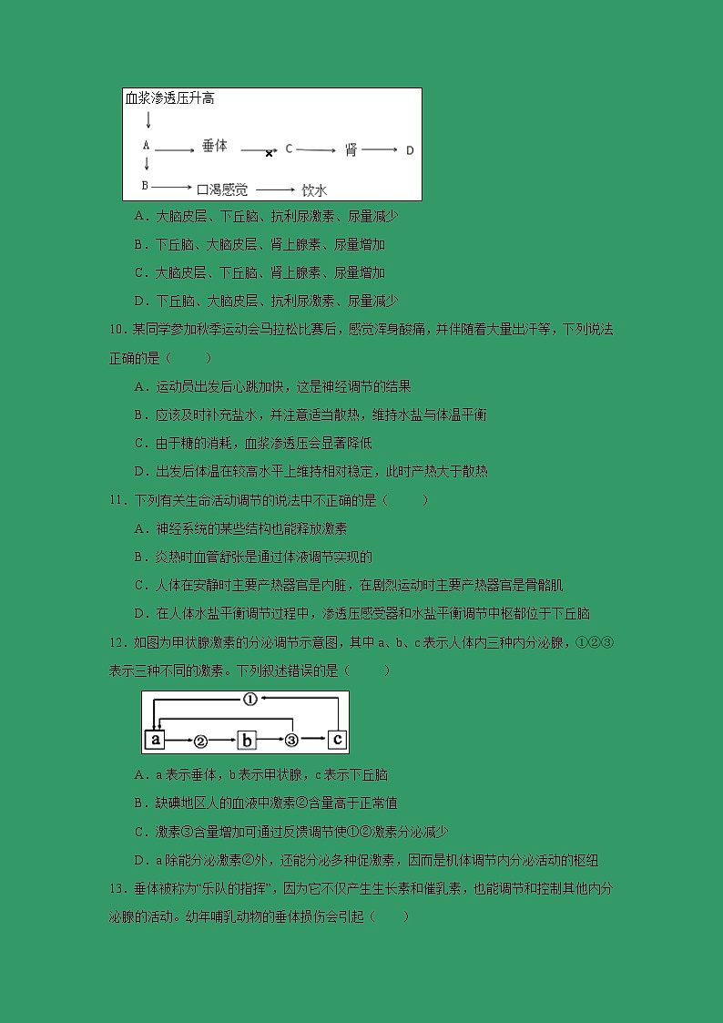 【生物】福建省莆田市第二十五中学2018-2019学年高二下学期第一次月考试题第3页
