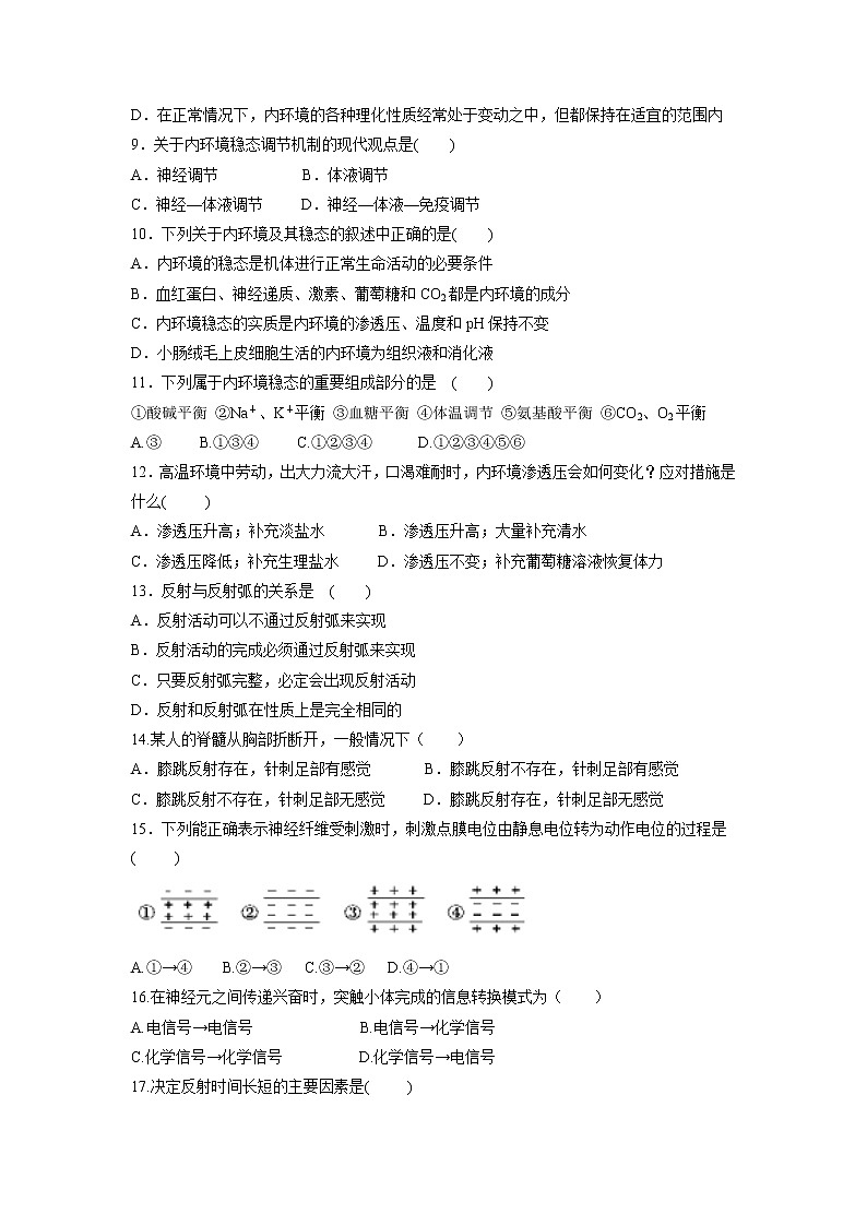 【生物】陕西省吴起高级中学2018-2019学年高二上学期第一次月考（能力卷）试题第2页