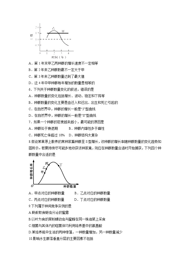 【生物】陕西省榆林市第二中学2018-2019学年高二上学期第二次月考试题第2页