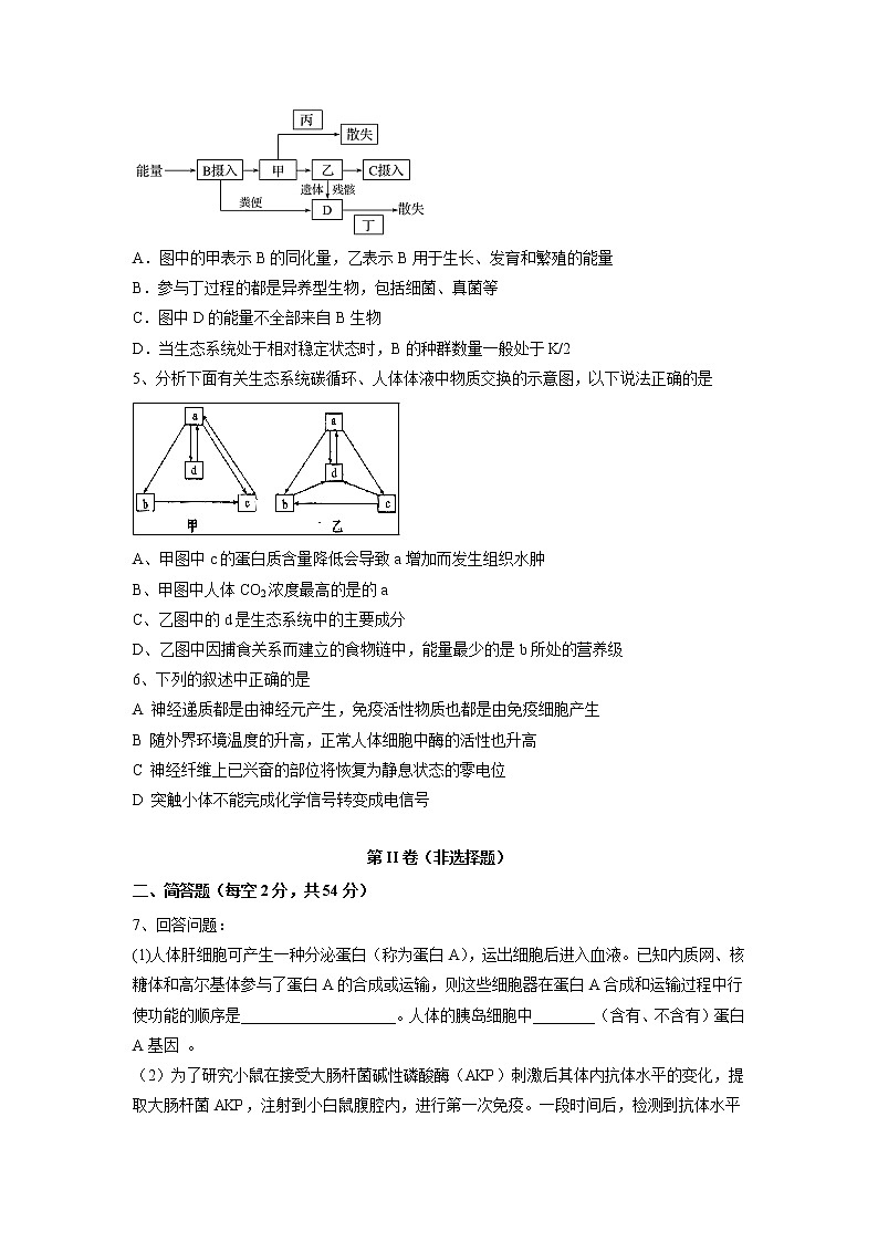 【生物】四川省泸州市泸化中学2018-2019学年高二上学期第二次月考试题第2页