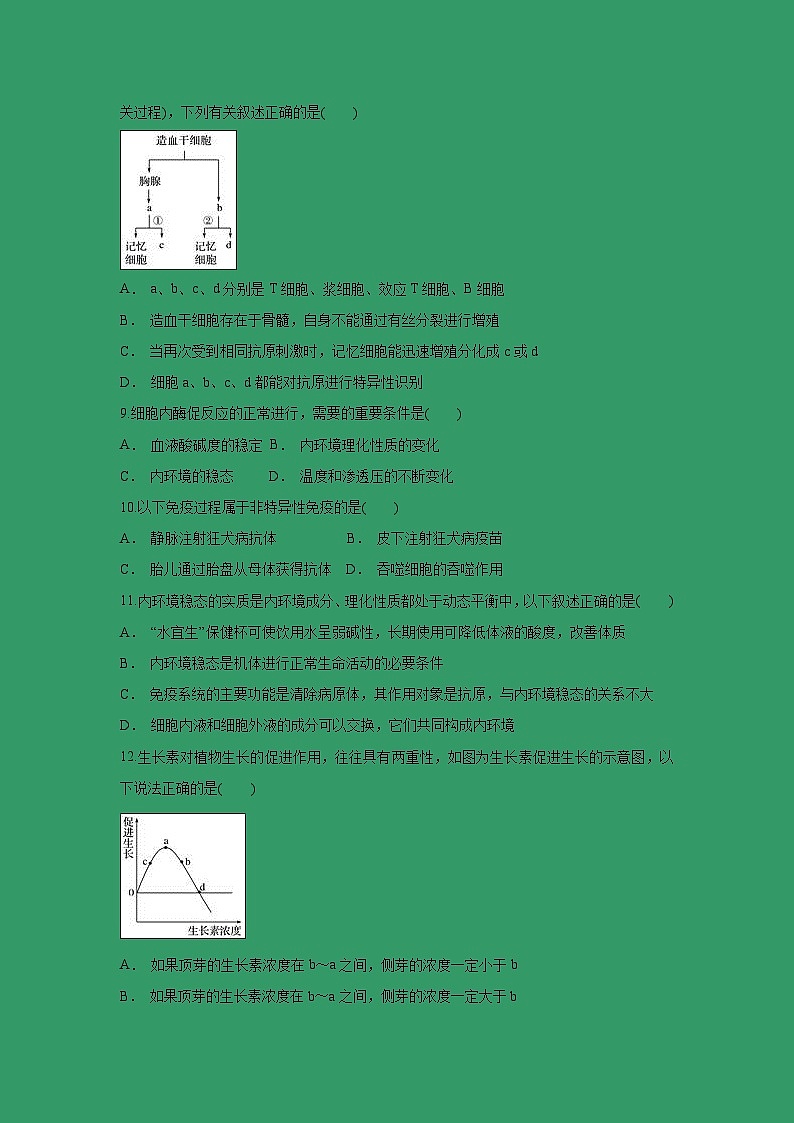 【生物】云南省昭通威信县第一中学2018-2019学年高二上学期12月月考试题（解析版）03