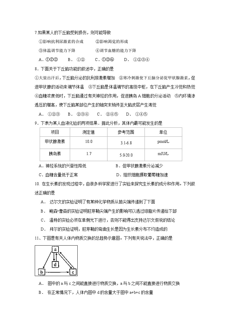 【生物】湖北省浠水县实验高级中学2018-2019学年高二12月月考第2页