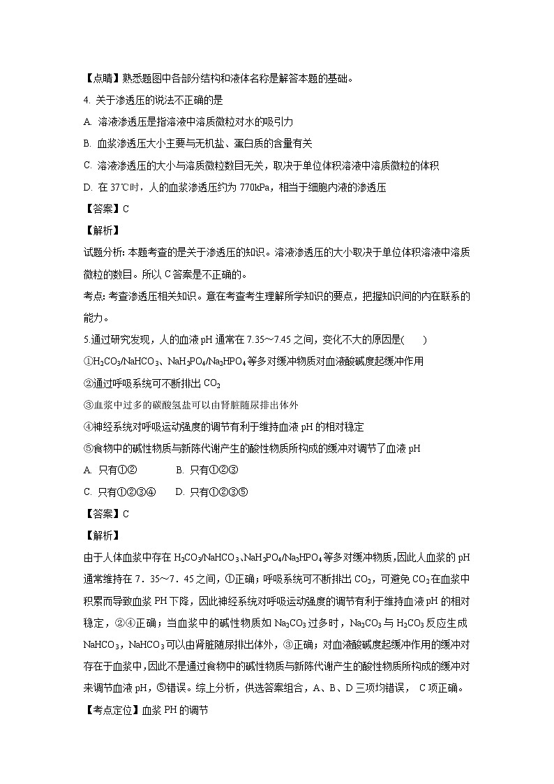 【生物】湖南省浏阳一中、醴陵一中2018-2019学年高二上学期12月联考试题 （解析版）03