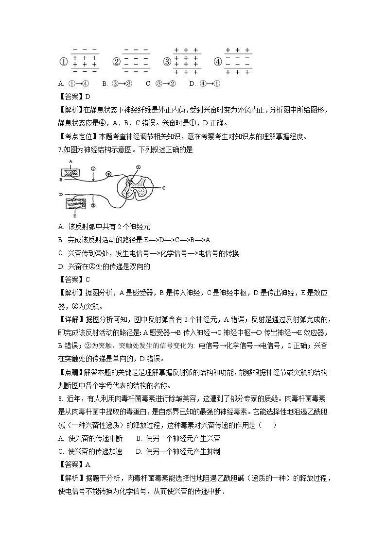 【生物】黑龙江省牡丹江市第一高级中学2018-2019学年高二上学期10月月考（文）试题（解析版）第3页