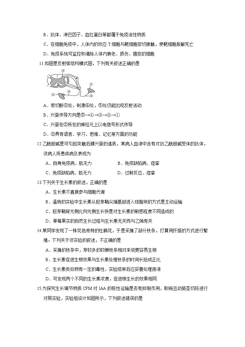 【生物】吉林省白城市第一中学2018-2019学年高二12月月考第3页