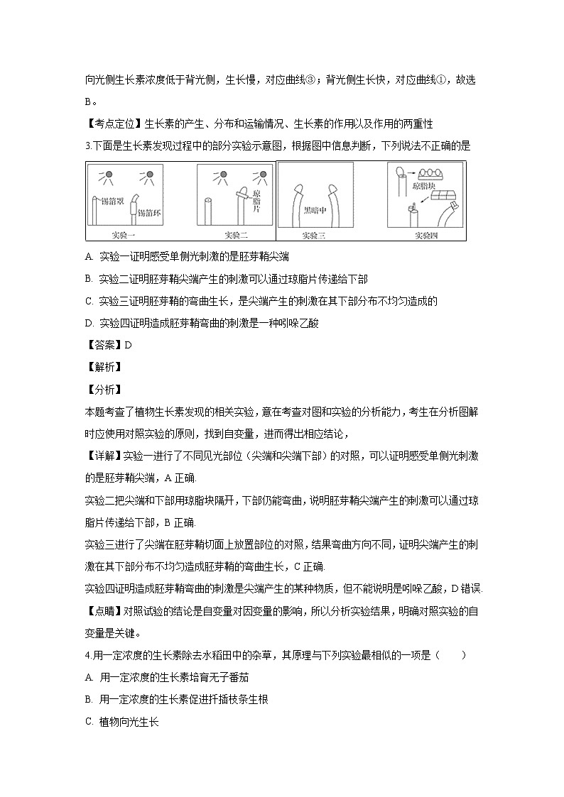 【生物】辽宁省沈阳市东北育才学校2018-2019学年高二上学期第二次月考试题（解析版）02