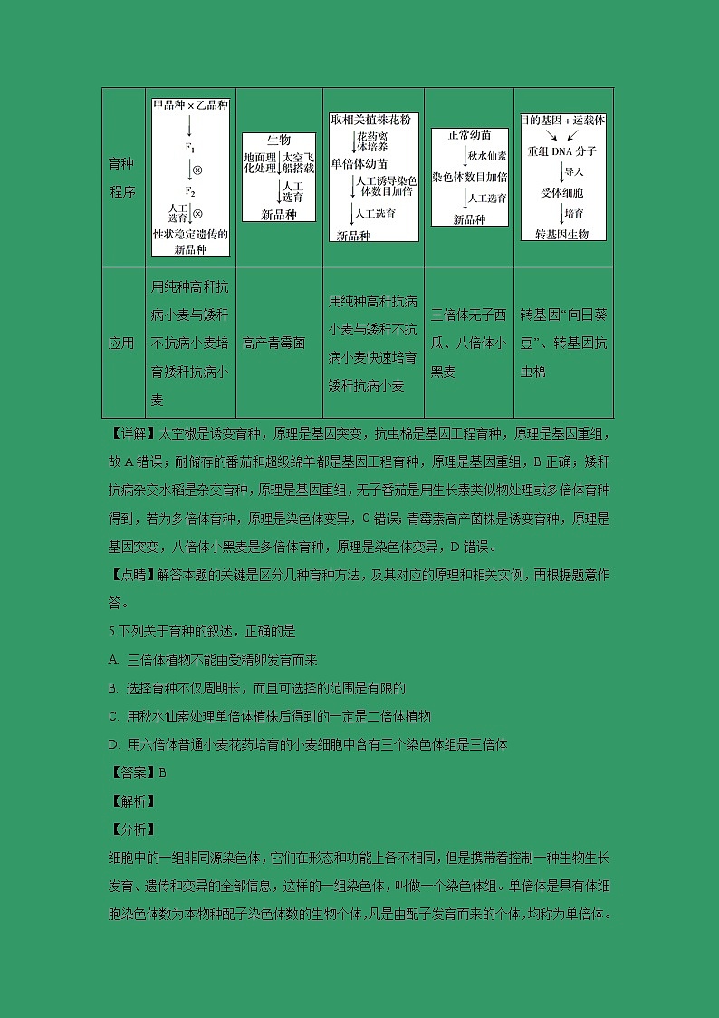 【生物】福建省厦门外国语学校2018-2019学年高二上学期第一次月考试题（解析版）03