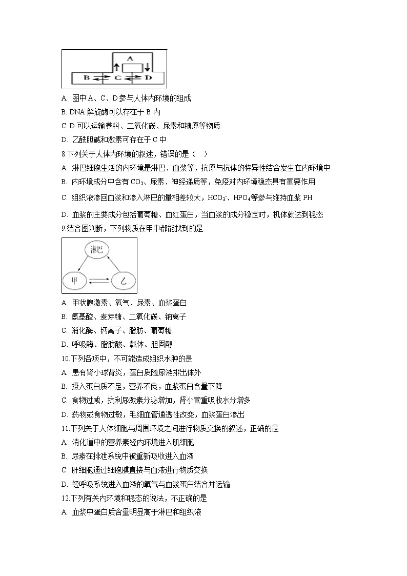 【生物】安徽省滁州市定远县育才学校2018-2019学年高二（实验班）上学期第一次月考试题第2页