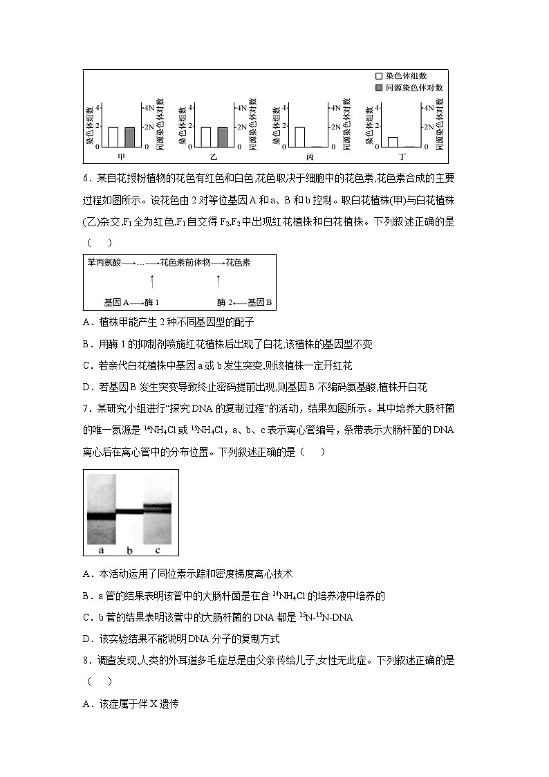 【生物】江西省高安中学2019-2020学年高二上学期期中考试试题（B卷）02