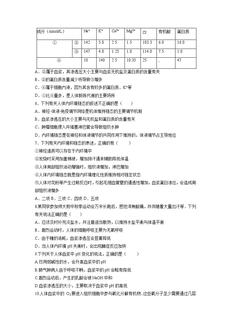 【生物】黑龙江省哈尔滨师范大学附属中学2019-2020学年高二上学期期中考试试题02