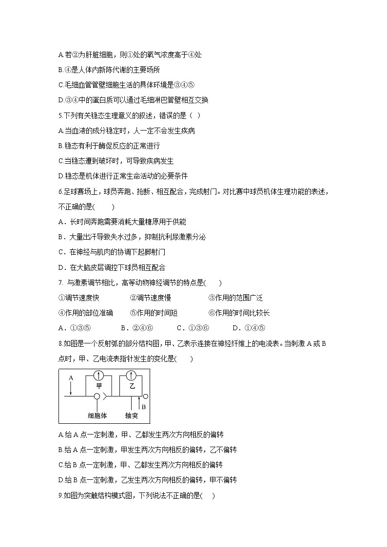 【生物】黑龙江省伊春市第二中学2019-2020学年高二上学期期中考试（理）试题02