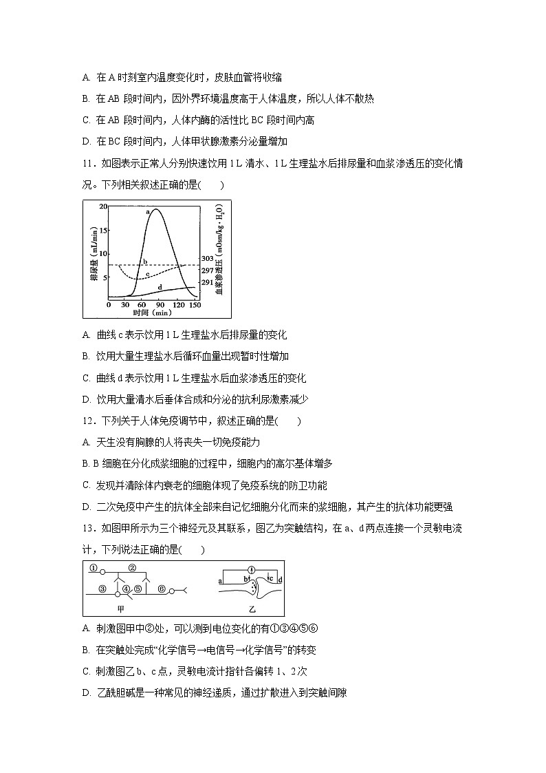 【生物】黑龙江省大庆铁人中学2019-2020学年高二上学期中考试03