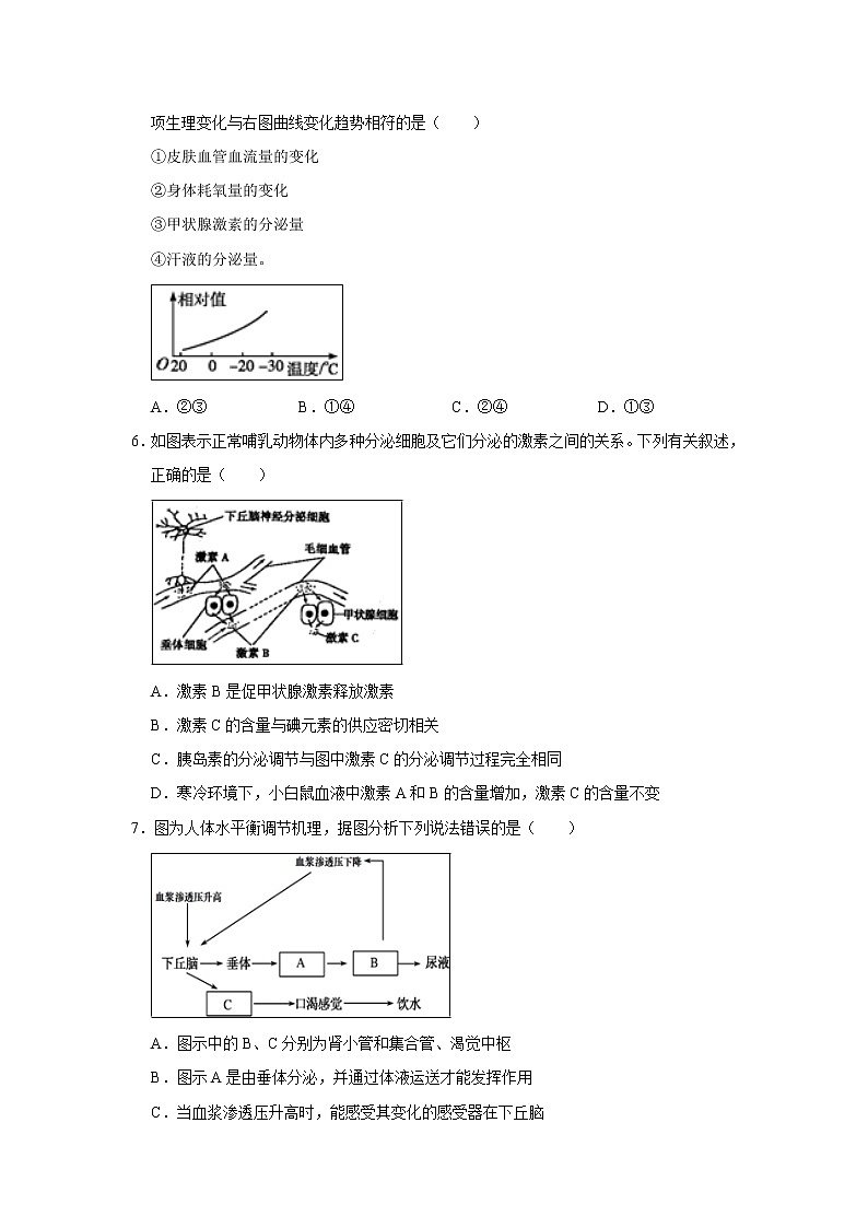 【生物】江苏省无锡市江阴市四校2019-2020学年高二上学期期中考试试题（解析版）第2页