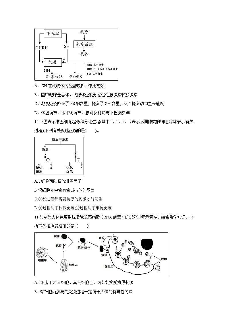 【生物】江苏省扬州市江都区大桥高级中学2019-2020学年高二上学期期中考试（选修）试题第3页