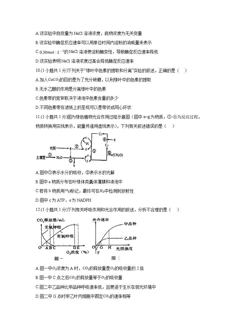 【生物】云南省弥勒市第一中学2019-2020学年高二下学期第四次月考试题03