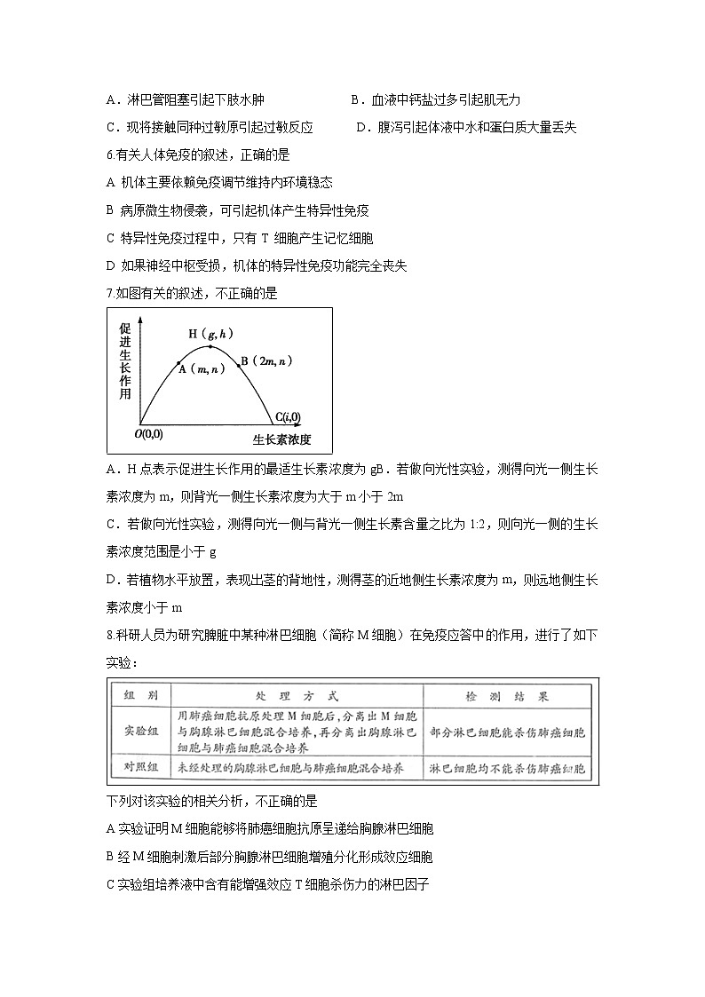 【生物】福建省泉州市泉港区第一中学2019-2020学年高二上学期期中考试02